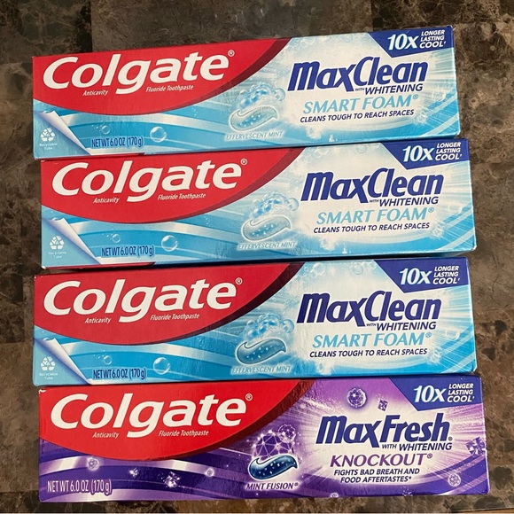 colgate Bath & Body New Colgate Toothpaste Bundle Set Of 4